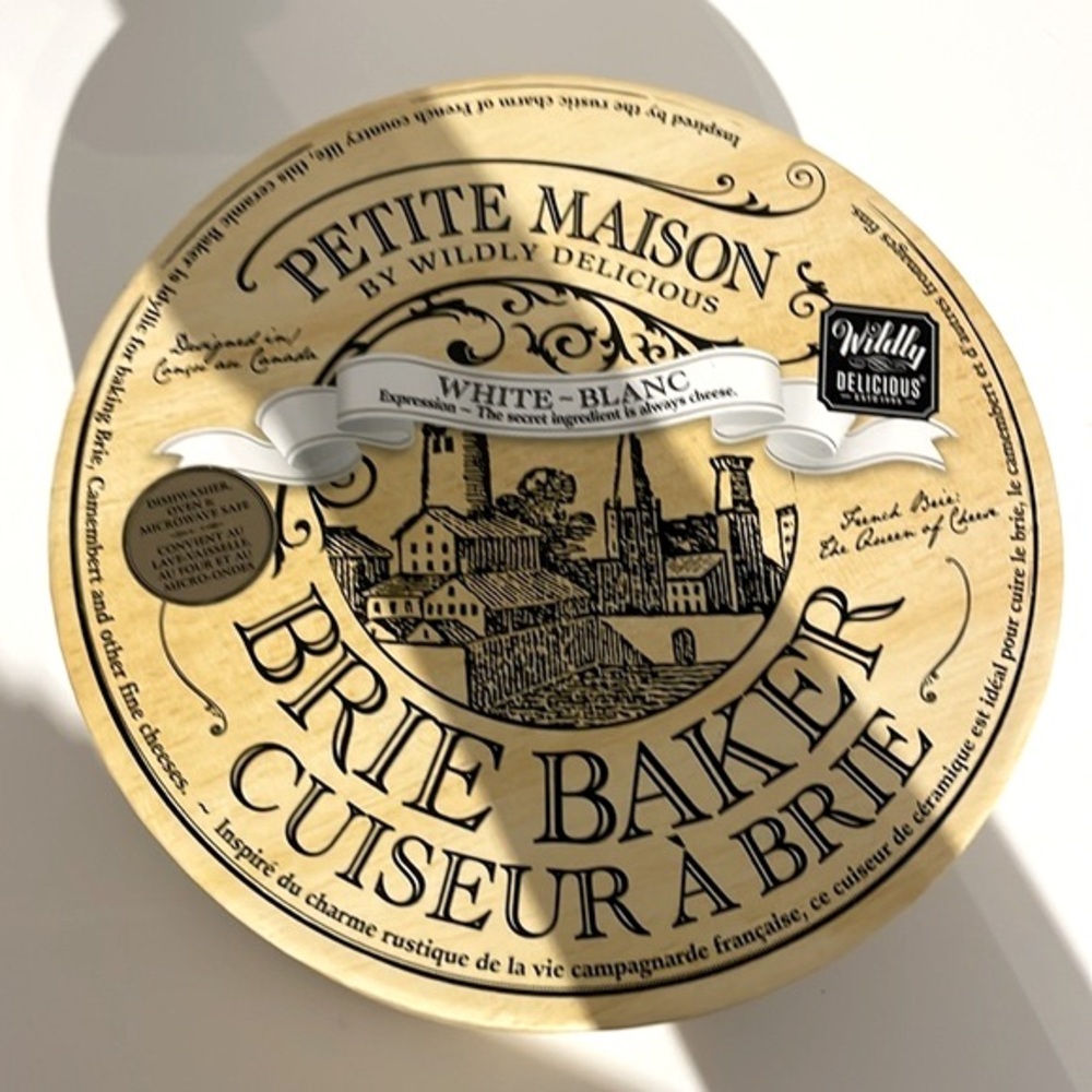 Brand New Petite Maison White Ceramic Brie Cheese Baker Baking Dish Ovenproof - Picture 8 of 10
